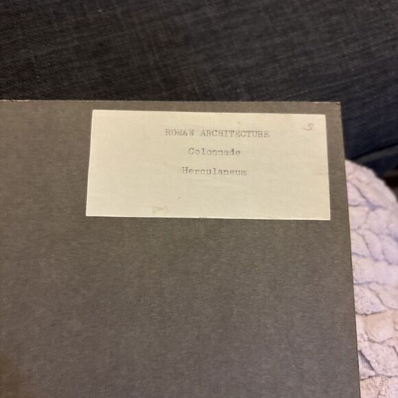 Antique Herculaneum Colonnade Mounted Ancient Roman Architecture Photo Ruins - Picture 4 of 5